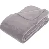 Image de Plaid en Microfibre uni - 230x180 cm - Gris