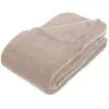 Image de Plaid en Microfibre uni - 230x180 cm - Beige