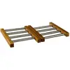 Image de Dessous de Plat Extensible Bambou & Inox 35cm Gris