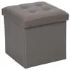 Image de Atmosphera Pouf pliant carré - Gris