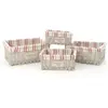Image de Lot de 4 paniers de rangement bistrot - Naturel
