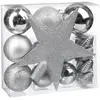 Image de Kit 18 Pièces Déco de Noël Colorama 23cm Argent