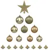 Image de Kit 18 Pièces Déco de Noël Colorama 23cm Or