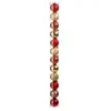Image de Lot de 12 Boules de Noël Soir 6cm Rouge & Or