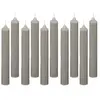 Image de Lot de 10 Bougies Bâton Hugo 16cm Gris