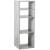 Image de Etagère rectangulaire 4 cases Mix - H. 100,5 cm - Gris