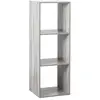 Image de Etagère rectangulaire à 3 cases Mix - H. 100,5 cm - Gris