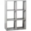 Image de 3S. x Home Etagère Grise à 6 Cases Gris MIRA