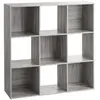 Image de 3S. x Home Etagère Grise à 9 Cases Gris MIRA