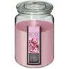 Image de Bougie Parfumée en Verre Couvercle 510g Rose
