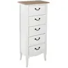 Image de Atmosphera Console Chrysa 5 tiroirs - Blanc
