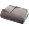 Image de Plaid Doux Uni Flanel 125x150cm Gris