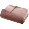 Image de Plaid Doux Uni Flanel 125x150cm Rose