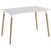 Image de The home deco factory Table à manger scandinave - Blanc
