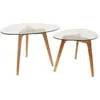 Image de 3S. x Home Tables Gigognes Verre Chêne BELEI
