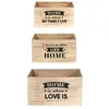 Image de The home deco factory lot de 3 caisses de rangement - Beige