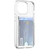 Image de BigBen Connected Coque pour iPhone 14 Pro Hybride avec porte-carte intégré Transparent
