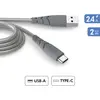 Image de Bigben Force Power Câble Ultra-renforcé USB A/USB C 2m Gris
