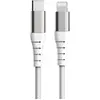 Image de Force Power Câble Renforcé USB C/Lightning 1,2m - 3A Blanc