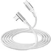Image de Force Power Câble USB-C vers USB-C Coudé Blanc