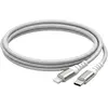 Image de Force Power Câble USB-C vers Lightning MFi 3A Power Delivery 60W Renforcé Tressé 2m Blanc