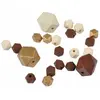 Image de Lot Perles Bois Bébé Or