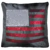 Image de Paris prix Housse coussin Strass US Flag - 40x40 cm - Gris
