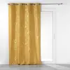 Image de Rideau à  illets Imprimé Belflor 140x260cm Jaune