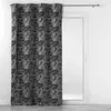 Image de Rideau à  illets Jacquard Floriss 140x260cm Noir