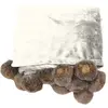 Image de Plaid Flanelle Pompons Snowy 125x150cm Naturel