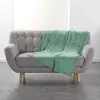 Image de Plaid Uni en Flanelle Flanou 125x150cm Sauge