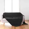 Image de Plaid Flanelle Uni Arya 180x220cm Noir