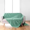Image de Plaid Flanelle Uni Arya 180x220cm Sauge