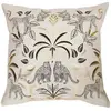 Image de Housse de Coussin Imprimé Malaga 40x40cm Naturel
