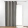 Image de Rideau à  illets Bouclette Wooly 140x240cm Gris