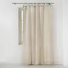 Image de Rideau à Passants Avec Pompons Cyrine 140x240cm Beige