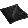 Image de Plaid Uni en Flanelle Nelia 125x150cm Noir