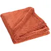 Image de Plaid Uni en Flanelle Nelia 125x150cm Terracotta