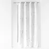 Image de Rideau Déco à  illets Bloomy 140x280cm Blanc