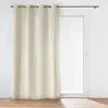 Image de Rideau en Velours Relief Swing 140x260cm Naturel