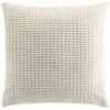 Image de Coussin Déco en Velours Relief Swing 45x45cm Naturel