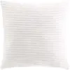 Image de Coussin Déco en Velours Côtelé Nils 45x45cm Blanc