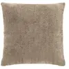 Image de Coussin Déco en Velours Chenillé Leo 45x45cm Sable