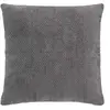 Image de Coussin Déco en Velours Chenillé Leo 45x45cm Anthracite