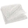 Image de Plaid Flanelle en Relief Mini Frosty 125x150cm Blanc