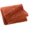 Image de Plaid Flanelle en Relief Mini Frosty 125x150cm Terracotta