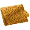 Image de Plaid Flanelle en Relief Mini Frosty 125x150cm Ocre