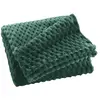 Image de Plaid Flanelle en Relief Mini Frosty 125x150cm Vert Cèdre