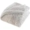 Image de Plaid XL Imitation Fourrure Sherpa Alaska 220x240cm Naturel