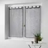 Image de Paire de Voilages Haltona 60x120cm Gris